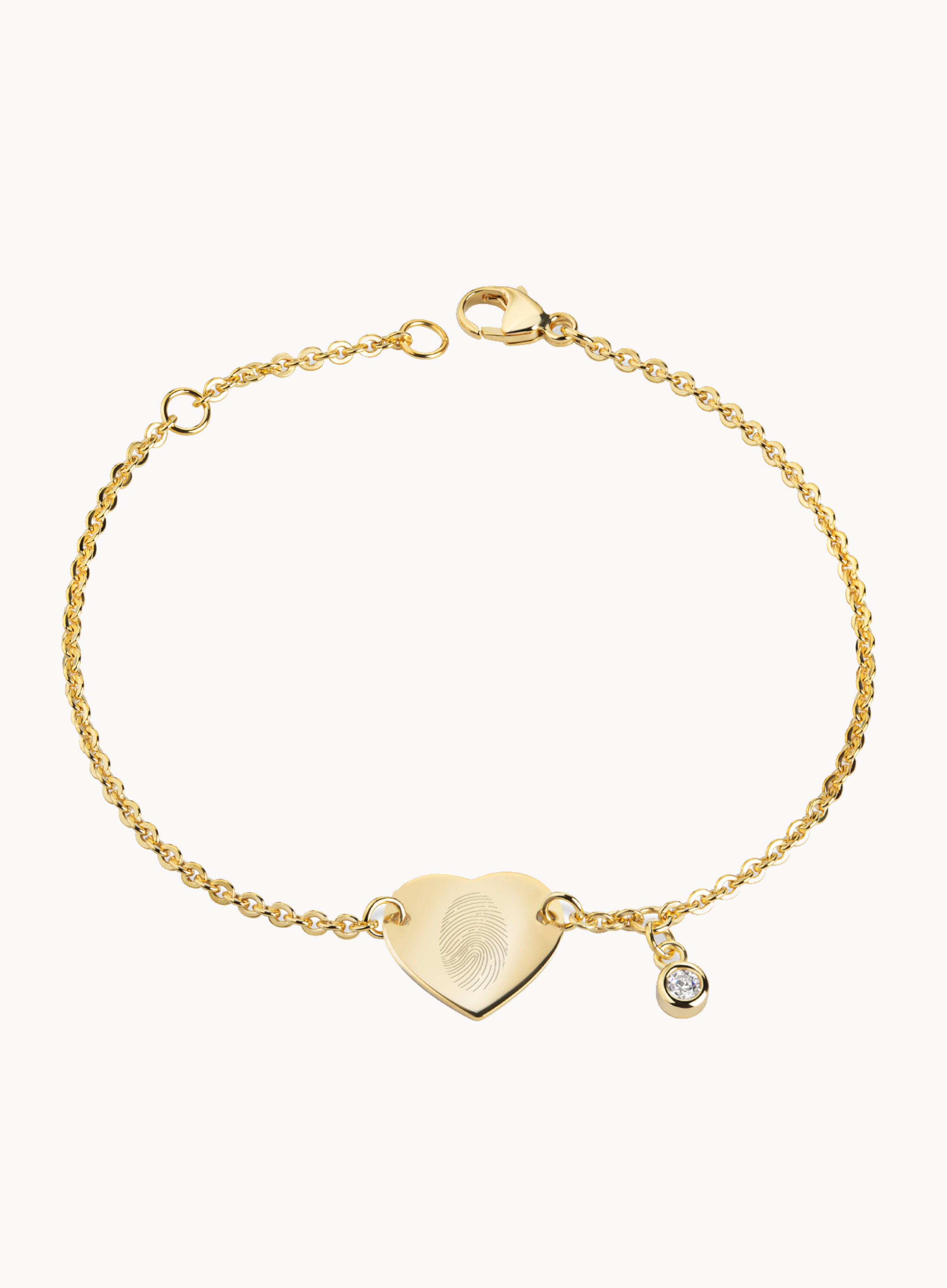 Fingerabdruck Armband Gold