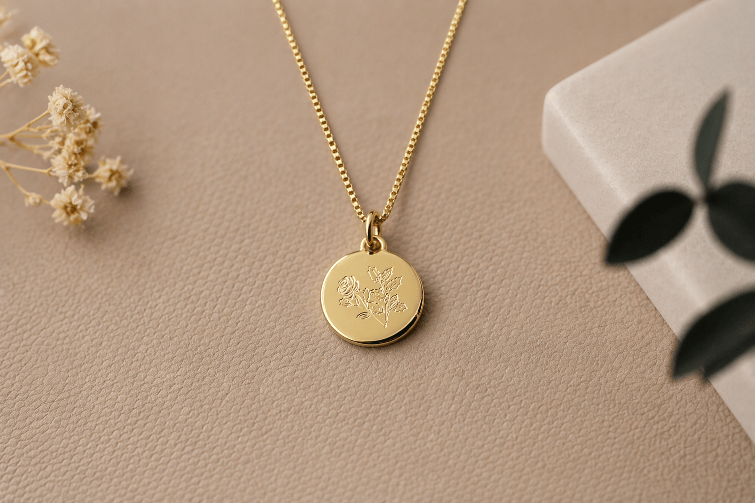 Geburtsblumen Kette