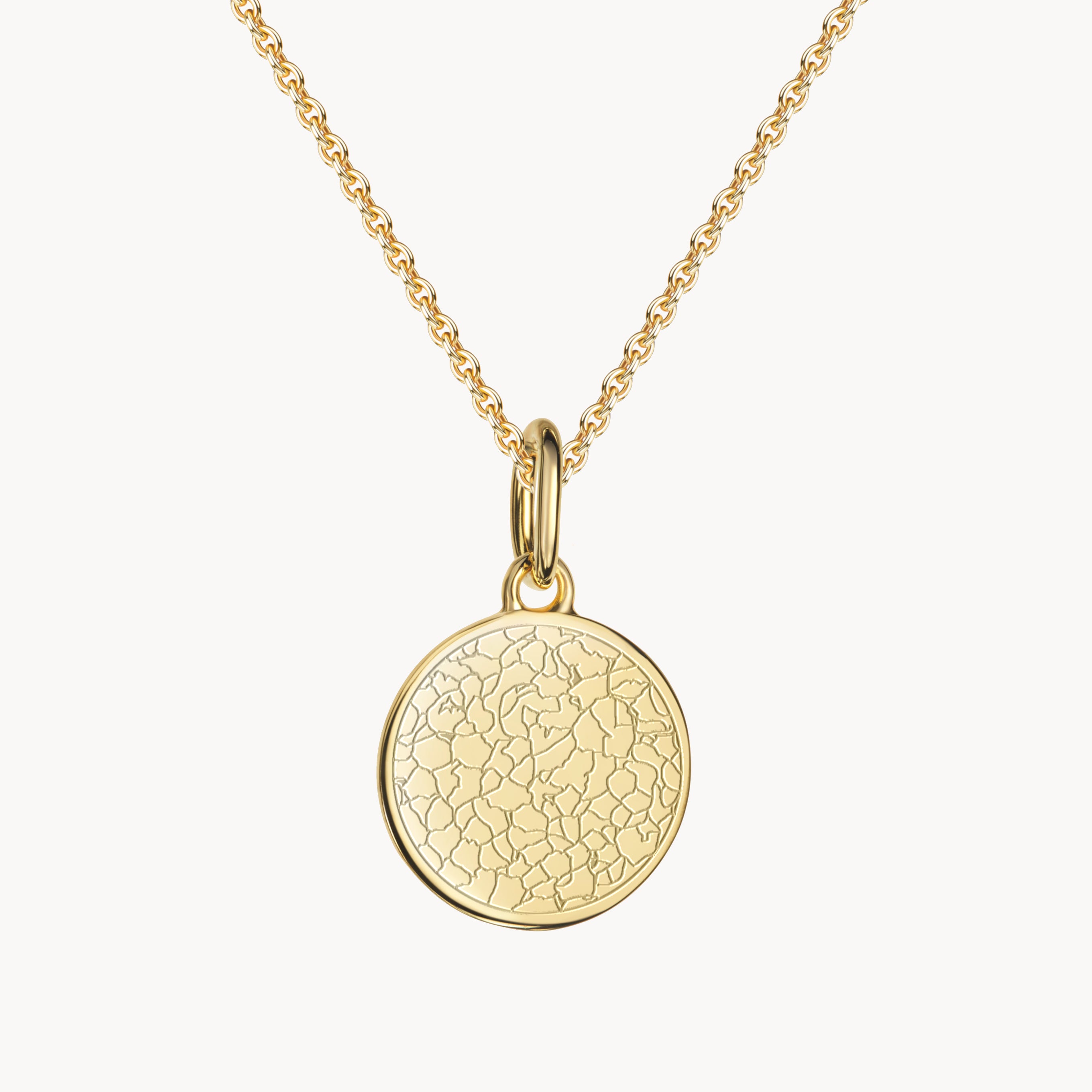 Nasenabdruck Kette 14kt. vergoldet