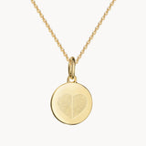 Fingerabdruck Kette Gold Herz
