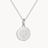 Familien Kette - Initialen Kette - Runder Anhänger