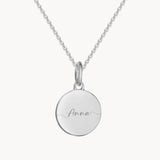 Namenskette mit Schleifen - Runder Anhänger