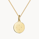 Familien Kette - Initialen Kette - Runder Anhänger