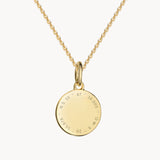 Koordinaten Kette Breitengrad & Längengrad - Runder Anhänger