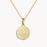 Andenken an verstorbenen Hund / Katze - Nasen- & Fingerabdruck Kette - Runder Anhänger