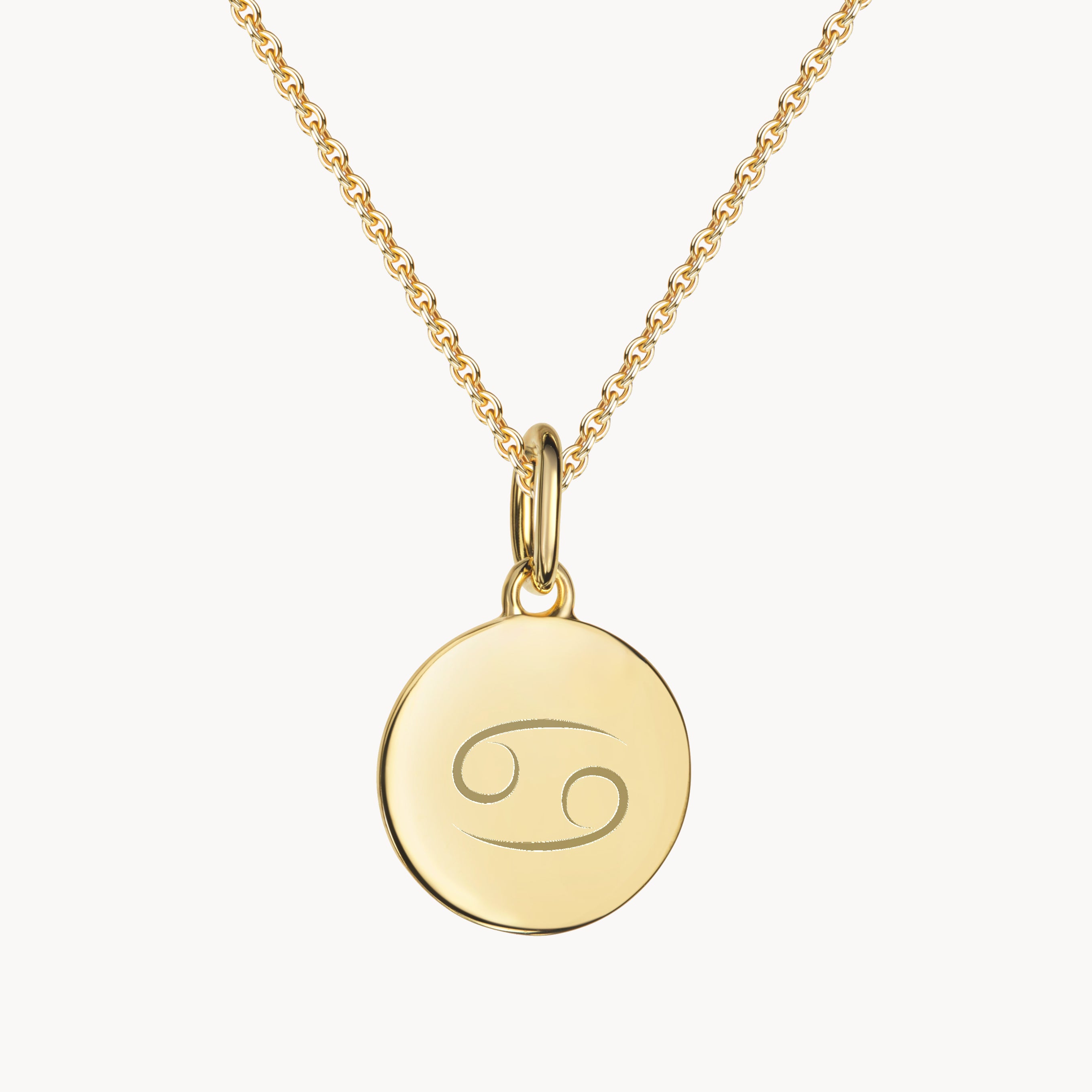 Sternzeichen Kette Krebs Gold