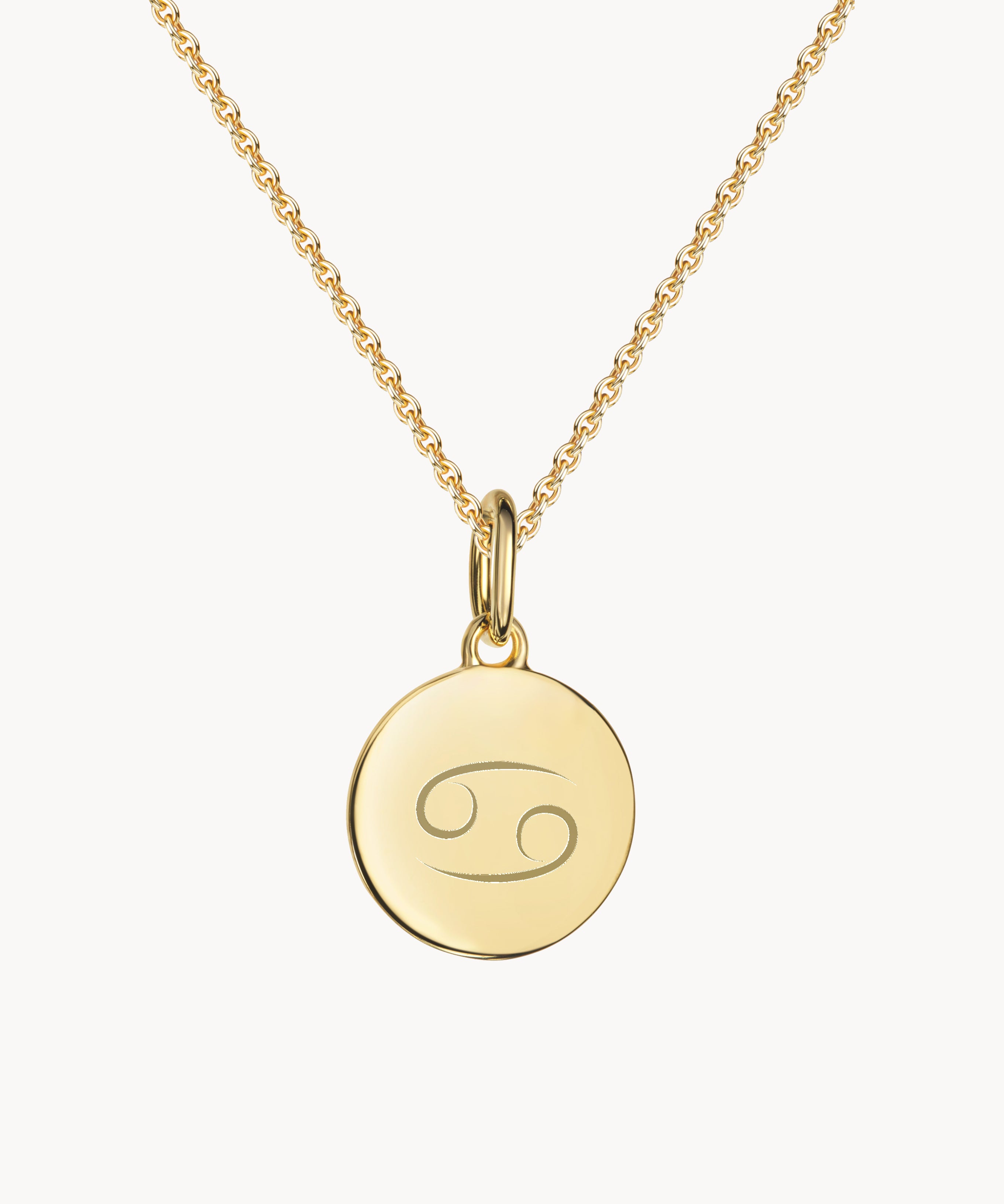 Sternzeichen Kette Krebs Gold