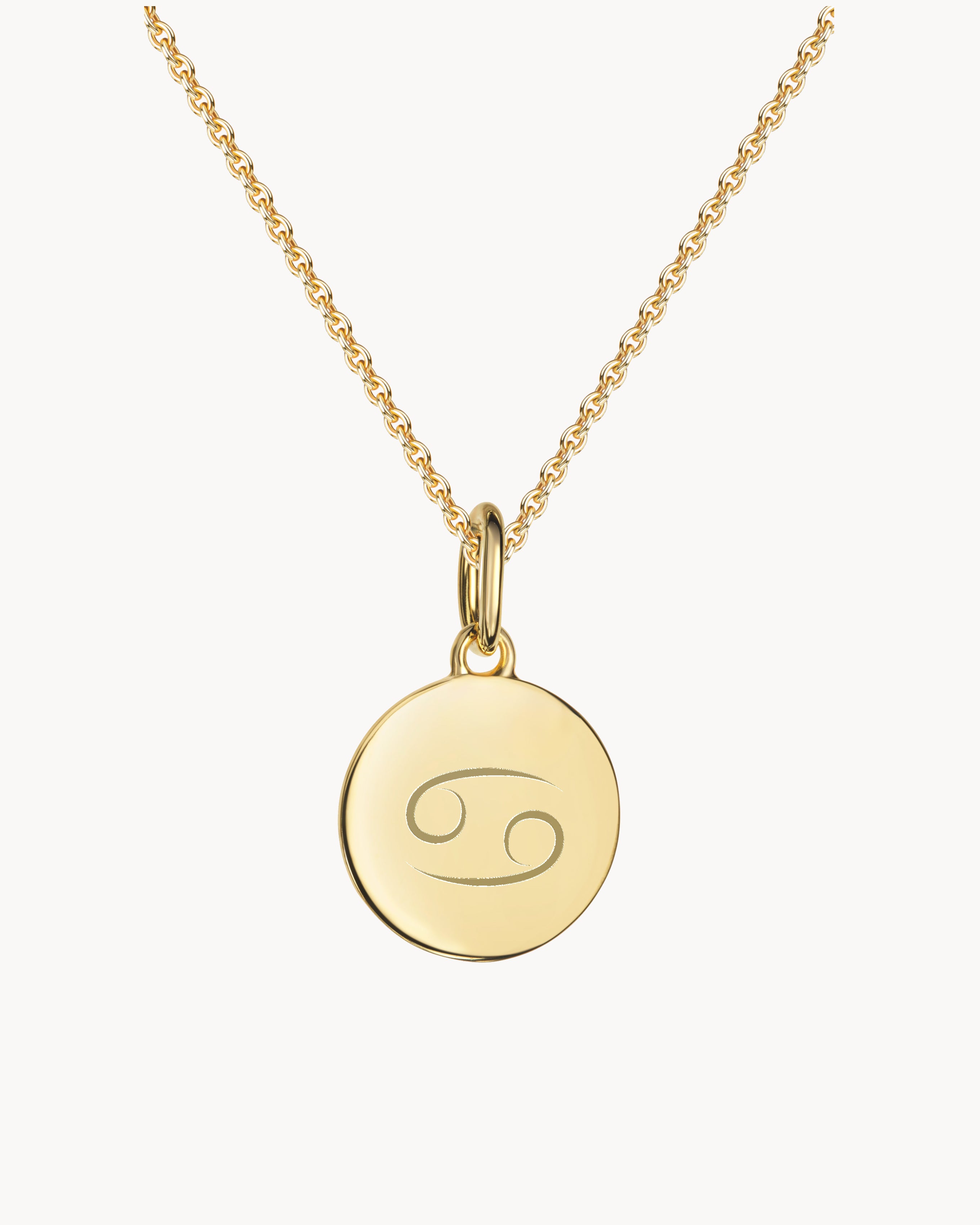 Sternzeichen Kette Krebs Gold