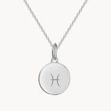 Sternzeichen Kette Fisch Silber