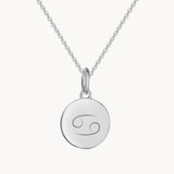 Sternzeichen Kette Krebs Silber