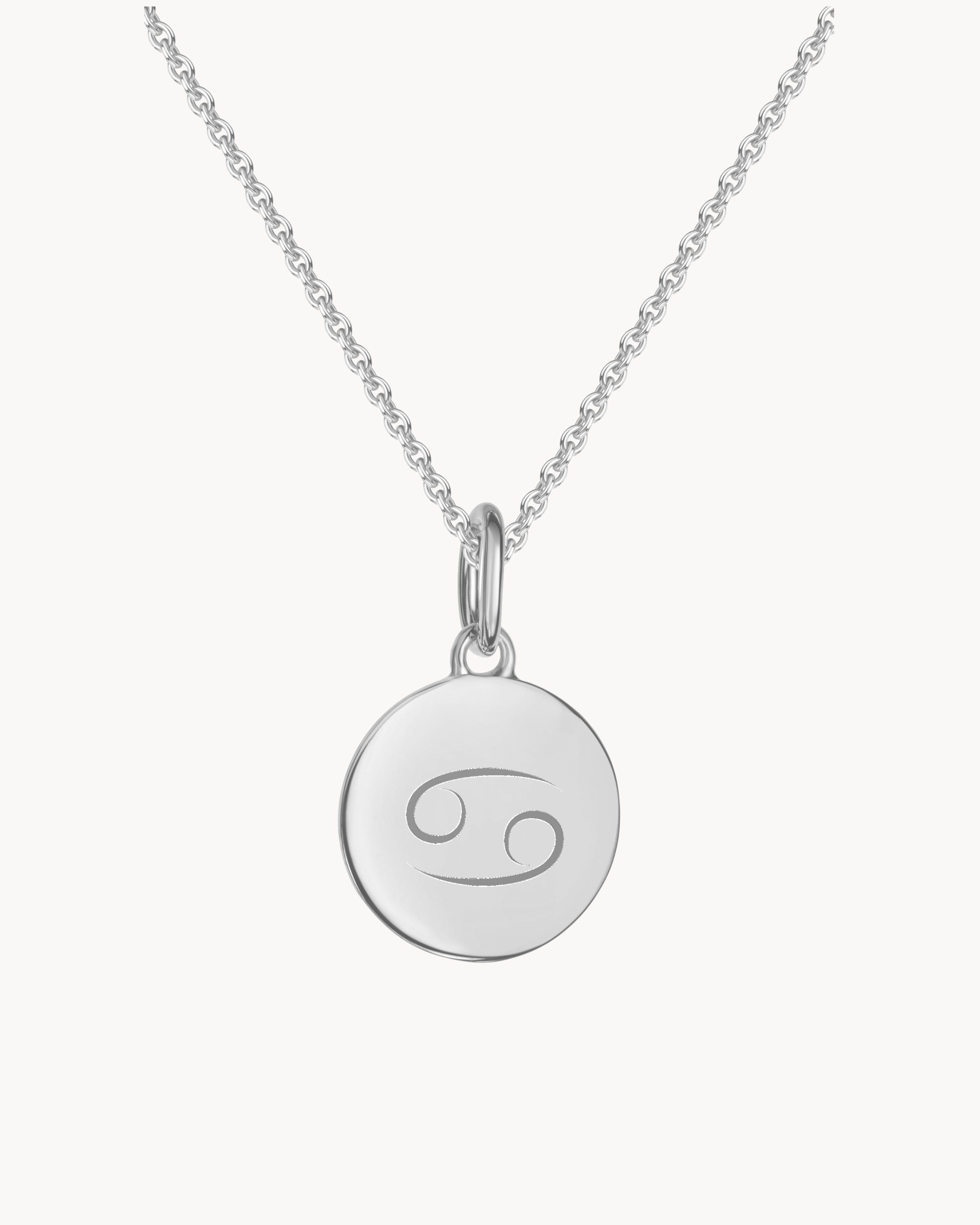 Sternzeichen Kette Krebs Silber