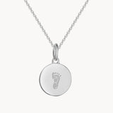 Fußabdruck Kette Silber