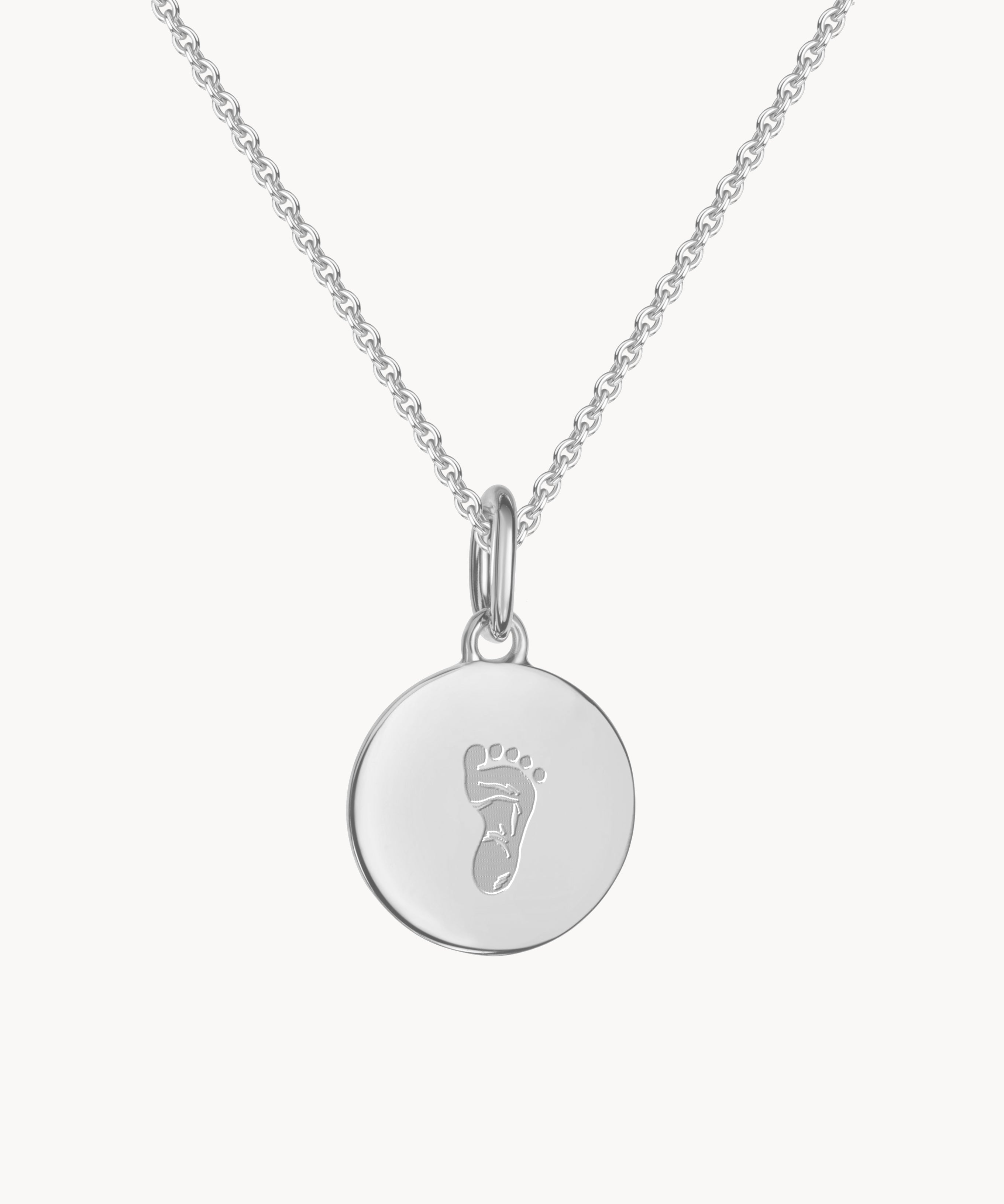 Fußabdruck Kette Silber