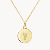 Fußabdruck Kette Gold
