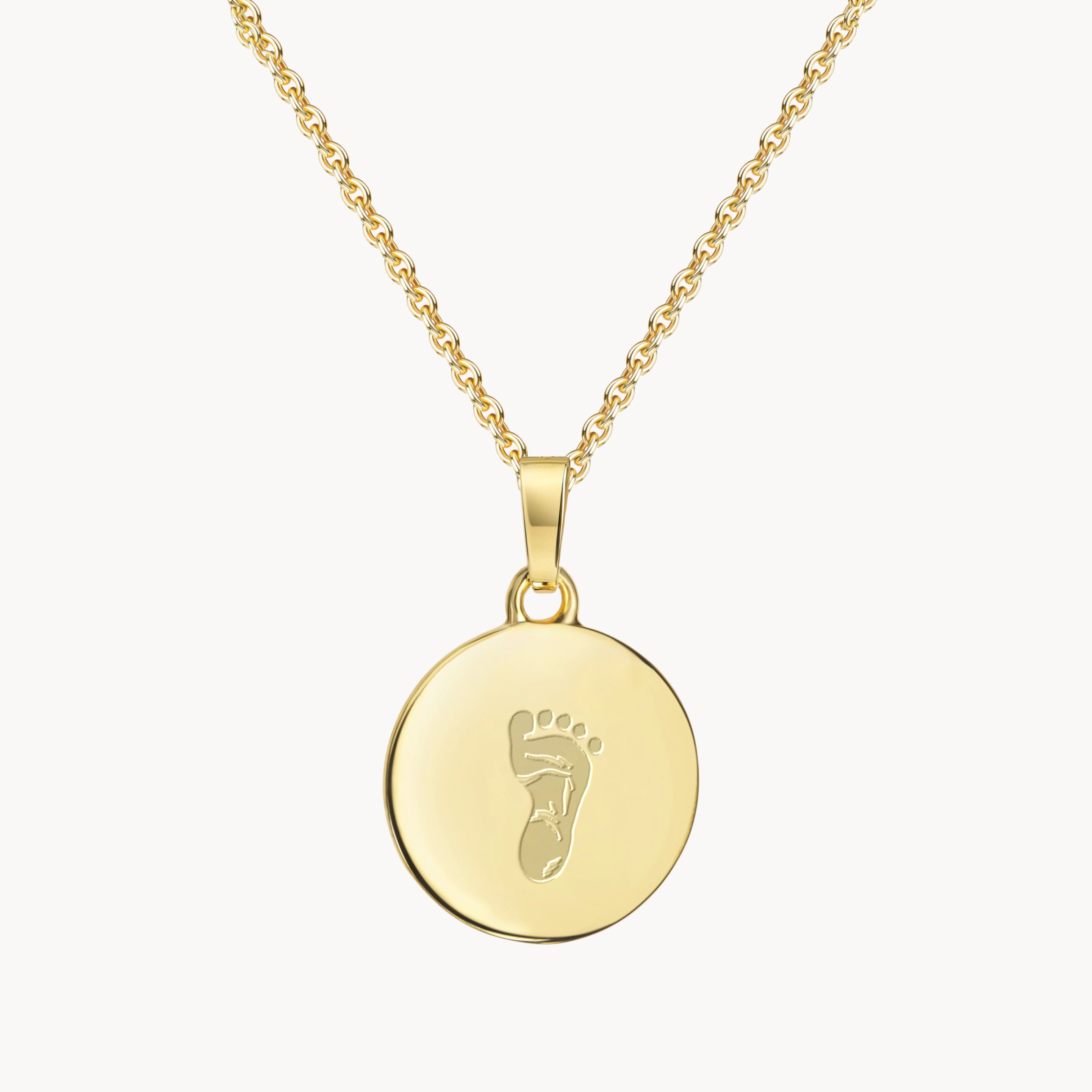 Fußabdruck Kette Gold