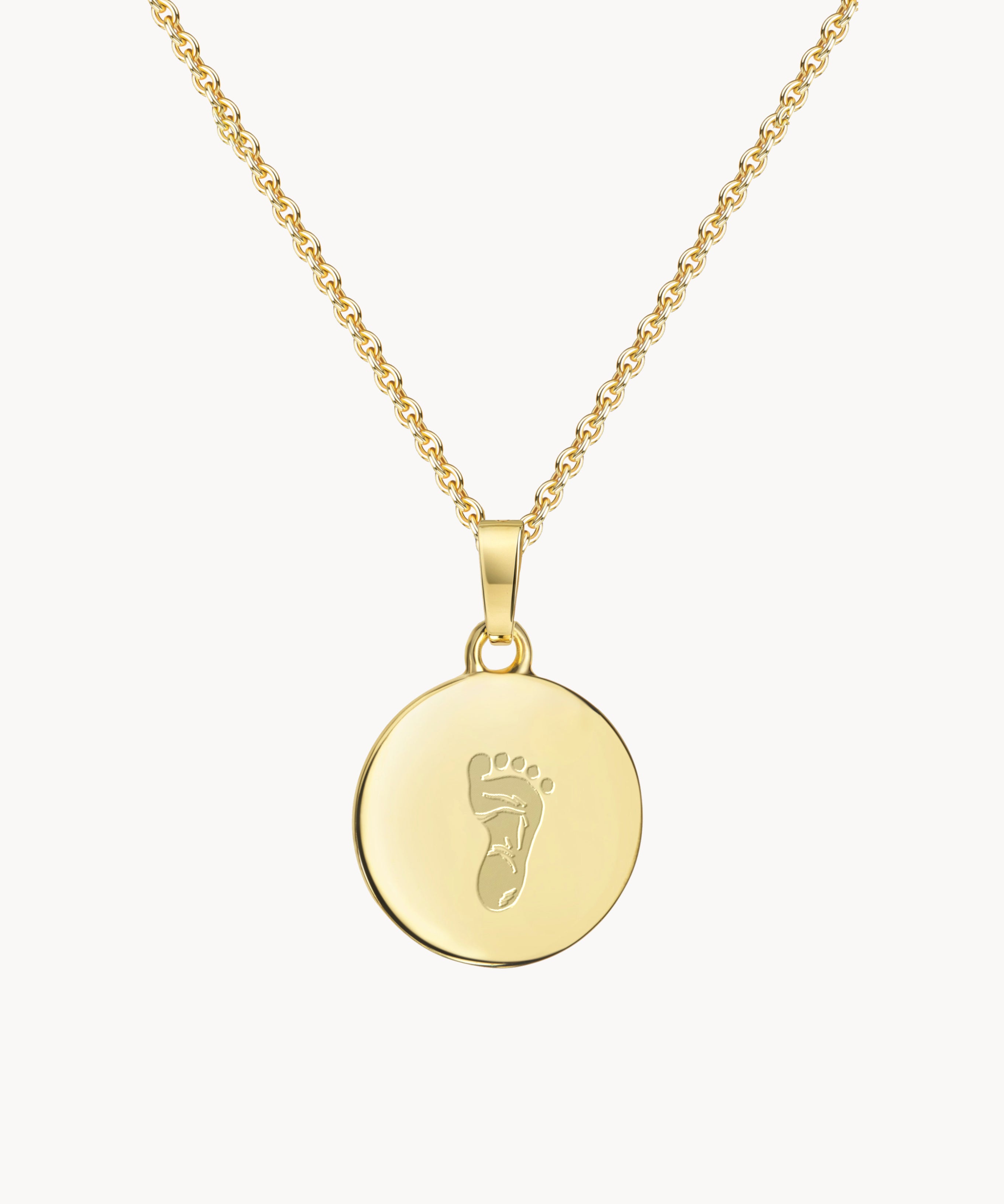 Fußabdruck Kette Gold