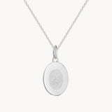 Fingerabdruck Kette einzelner Abdruck - Ovaler Anhänger