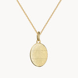 Fingerabdruck Kette drei oval