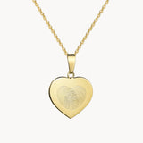 Herz Anhaenger Fingerabdruck Kette
