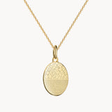 Nasen- Fingerabdruck Kette - Hund / Katze - Zwei Abdrücke - Ovaler Anhänger