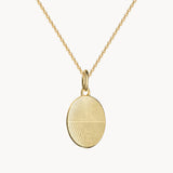 Fingerabdruck Kette zwei Abdrücke - Ovaler Anhänger