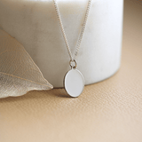 Fingerabdruck Kette zwei Abdrücke - Ovaler Anhänger