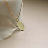 Fingerabdruck Kette Drei Abdrücke - Ovaler Anhänger