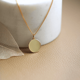 Fingerabdruck Kette einzelner Abdruck - Runder Anhänger