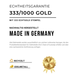 Fingerabdruck Kette 333er Gold ganzflächig - Runder Anhänger