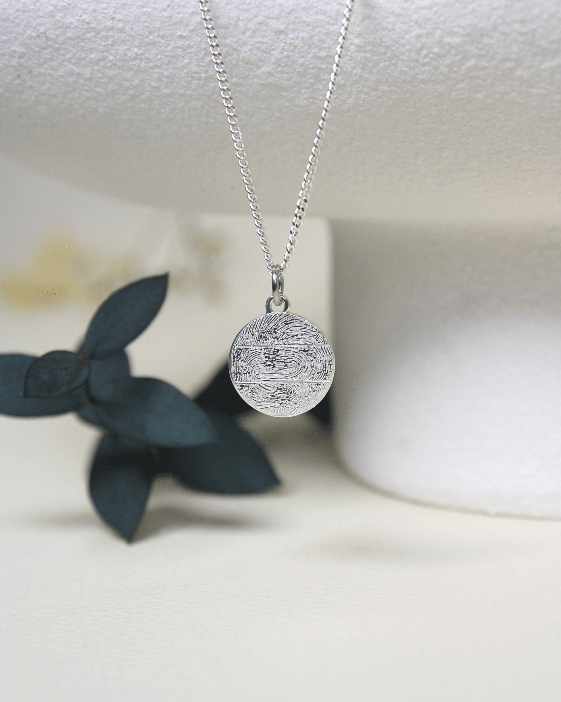 Fingerabdruck Kette drei Abdrücke