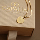 Fingerabdruck Kette 333er Gold - Herz Anhänger