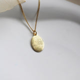 Fingerabdruck Kette Drei Abdrücke - Ovaler Anhänger