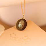 Fingerabdruck Kette einzelner Abdruck - Runder Anhänger