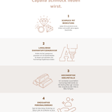 Fußabdruck Kette Herz Anhänger mit Name