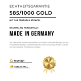 Fingerabdruck Kette 585er Gold ganzflächig - Runder Anhänger