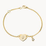 Handabdruck Armband Gold
