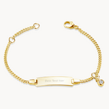 Armband für Kinder/Baby mit Zirkonia 3mm Gold 333