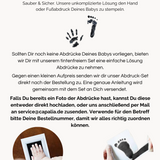 Fußabdruck Kette Herz Anhänger mit Name