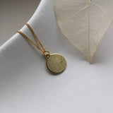 Fingerabdruck Kette ganzflächiger Abdruck - Runder Anhänger