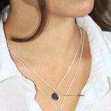 Fingerabdruck Kette Herz zwei Abdrücke - Runder Anhänger