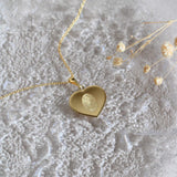 Fingerabdruck Kette einzelner Abdruck - Herz Anhänger