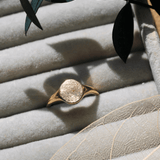 Fingerabdruck Ring - einzelner Abdruck - Runder Siegelring