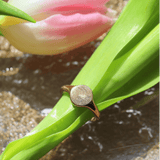 Fingerabdruck Ring - einzelner Abdruck - Runder Siegelring