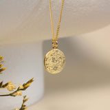 Fingerabdruck Kette Drei Abdrücke - Runder Anhänger