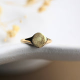 Fingerabdruck Ring - einzelner Abdruck - Runder Siegelring