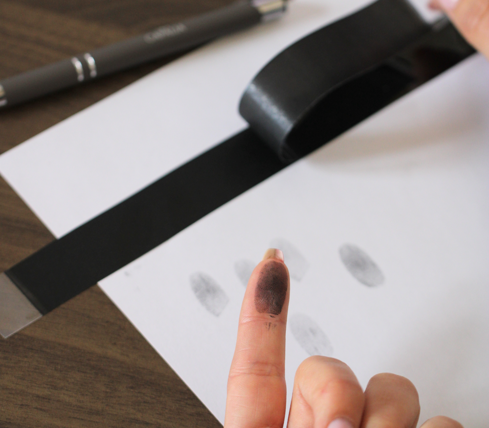 Fingerabdruck stempeln