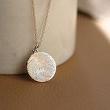 Fingerabdruck Kette ganzflächiger Abdruck - Runder Anhänger