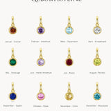 Geburtsblumen Kette mit Herz Anhänger - 925 Silber