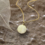 Fingerabdruck Kette zwei Abdrücke - Runder Anhänger