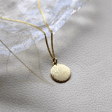 Andenken an verstorbenen Hund / Katze - Nasen- & Fingerabdruck Kette - Runder Anhänger